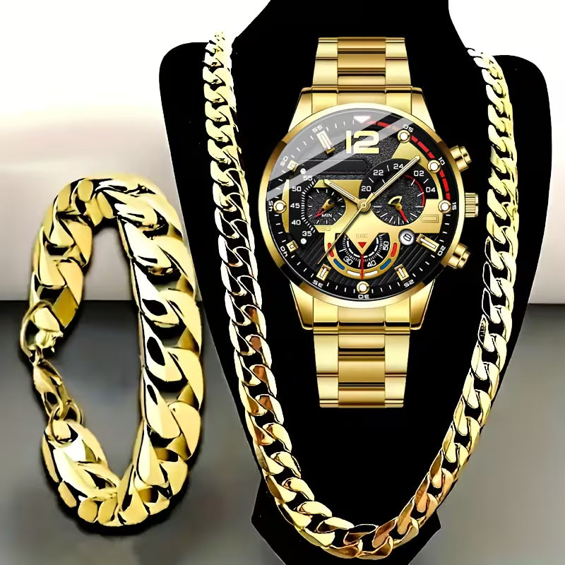 Luxury Men’s Watch Set – Timeless Style & Power