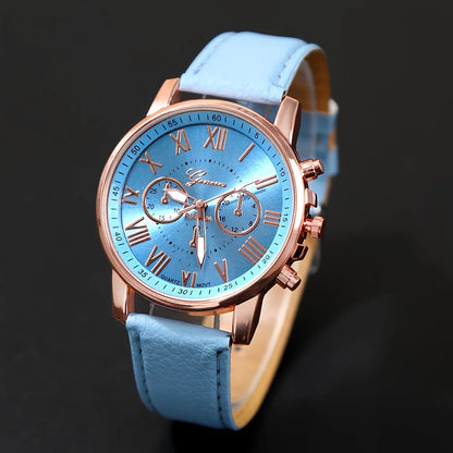 Aurora Blue Luxury Jewelry & Watch Set - TZ